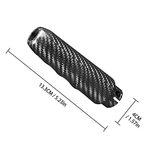 BLAKAYA Compatible with Carbon Fiber Car Handbrake Cover Automotive Shift Lever Modified Protection Decoration for Mini Cooper F55 F56 20132019 F57 20142019 Black - Image 3
