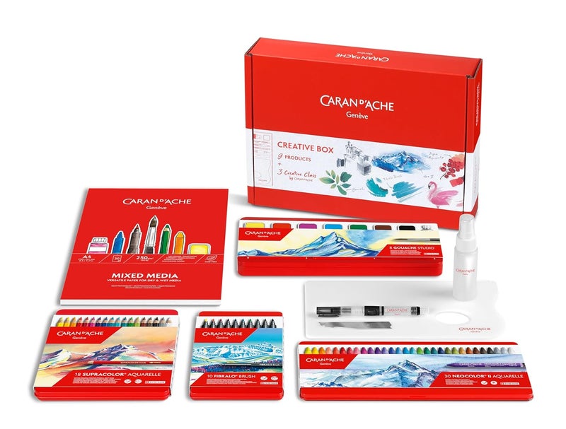 Caran d'Ache Caran d'Ache Range of Products Creative Gift Box + 3 Online Creative Courses Luxury Gift  - Image 3
