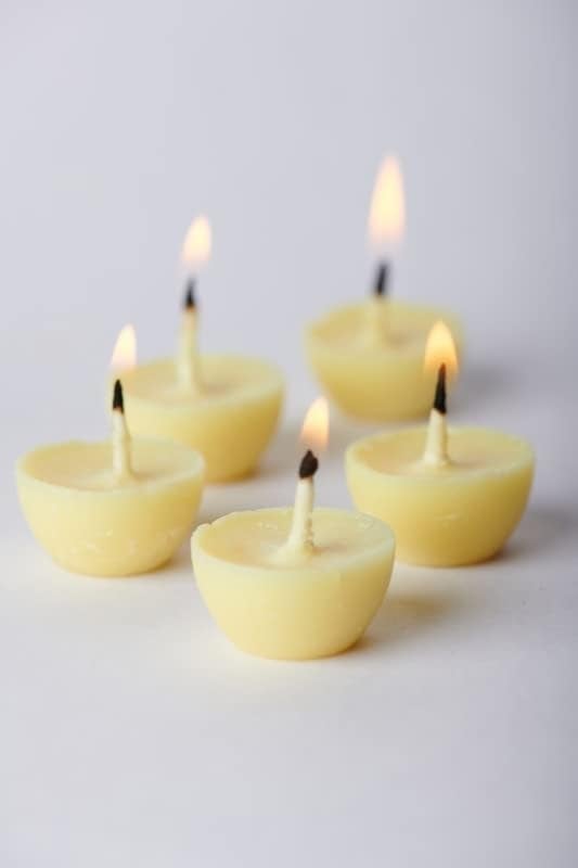 Swaha Premium Cow Ghee Diya Wicks | 60 Minute Long Burning Time Wax Free Ghee Batti | Ready to Use Pure Cotton Wicks for Puja, Aarti & Festivals | Scientifically Tested | Pack of 1 (30 Pieces) - Image 3