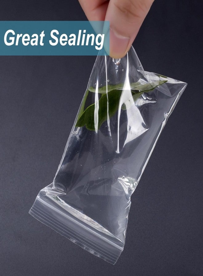Naiircool 300 PCS Small Plastic Bags, 2.2 x 3 Inch Small Zip lock Bags, Transparent Jewelry Bags Reclosable, Clear Mini Baggies, Resealable Poly Bags for Pill, Beads, Screws, Packaging - Image 5