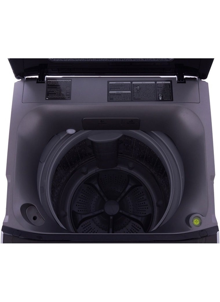 TORNADO - Tornado Free Standing Top Load Automatic Inverter Washing Machine, 11 KG, Black and Silver - TWE-TLD11RSS - Image 1