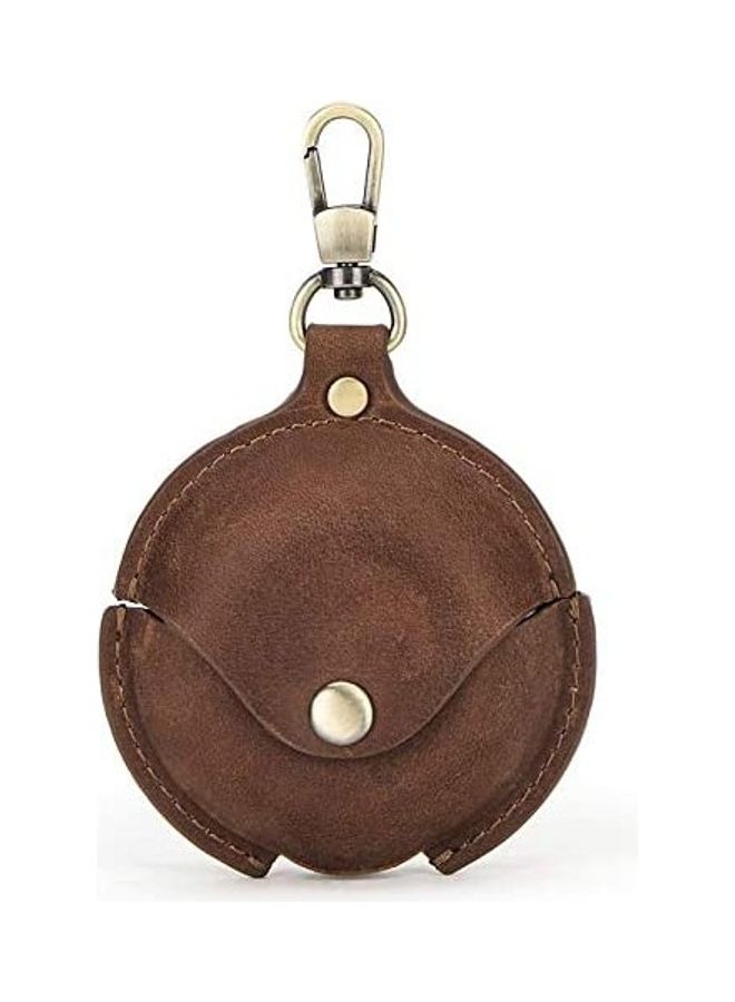 Wireless Earphone Leather Protective Cover For Huawei FreeBuds 4 Brown - Image 1