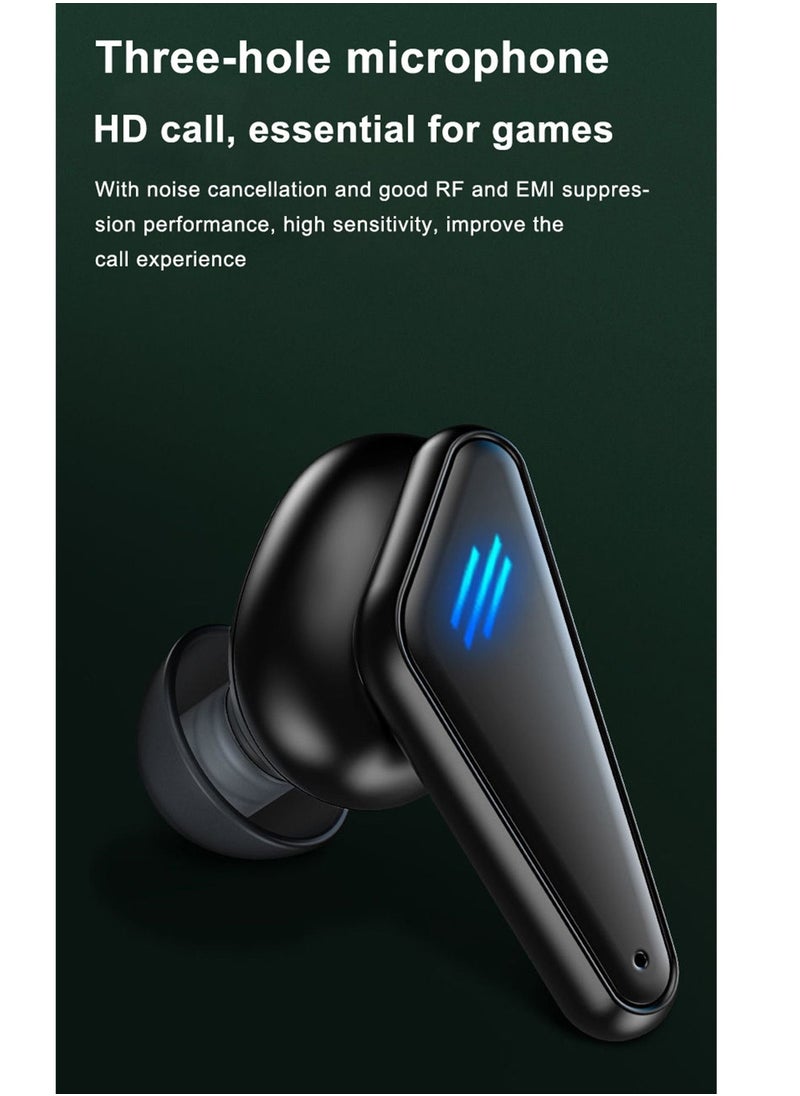 Generic - Wireless bluetooth headset gaming gaming headset single and binaural music gaming low latency TWS Bluetooth 5.0 headset wireless earbuds true wireless compatible apple Suitable for Android and other s - Image 1