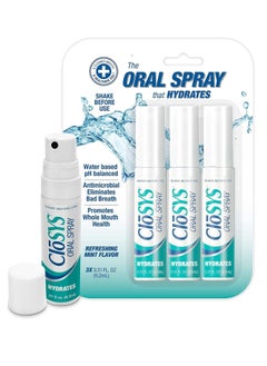 CloSYS CloSYS Oral Breath Spray, 0.31 Ounce (3 Count), Mint, Sugar Free, pH Balanced, Fights Bad Breath  - Image 1