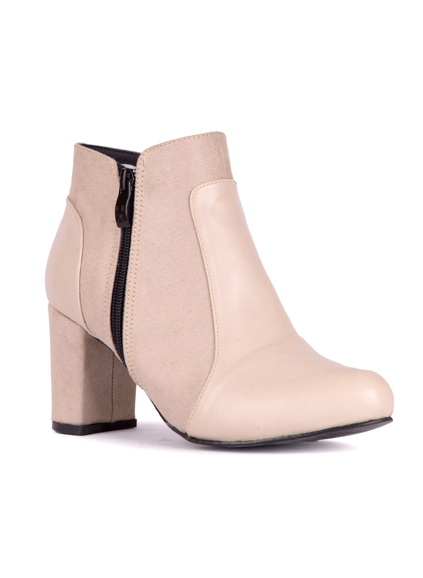 Ankle Boot R-9 Leather - Beige