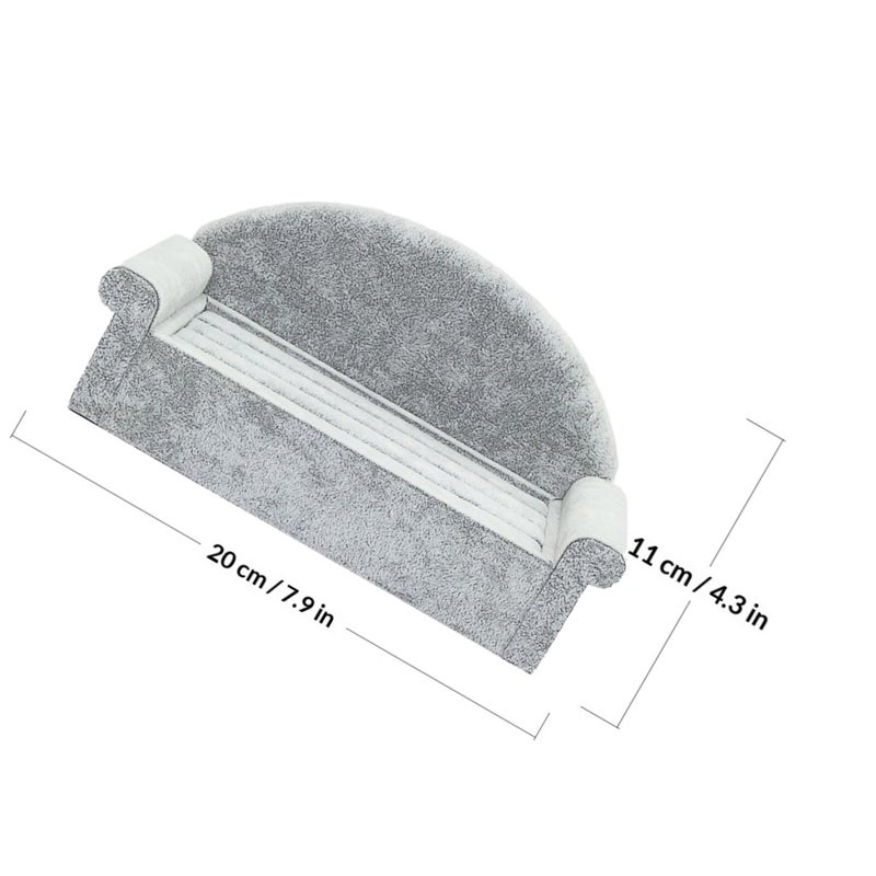 1pc Sofa Shape Suede Jewelry Display Rack Display Stand Holder (Grey) - Image 2