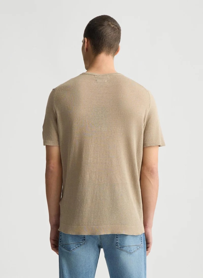 Liu Jo Linen and Cotton T-Shirt