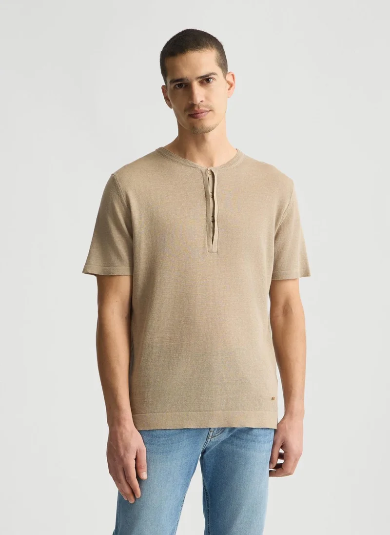 Liu Jo Linen and Cotton T-Shirt