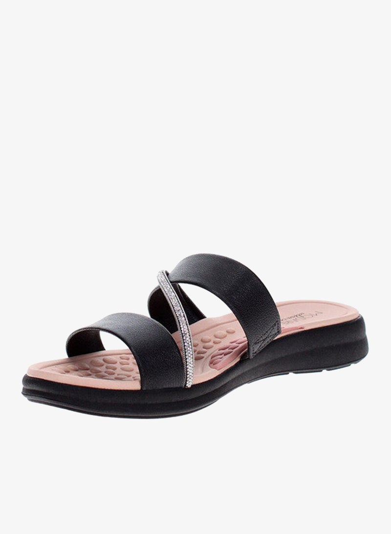 مودار صنادل مسطحة للنساء - صنادل مسطحة أنيقة ونعال مسطحة مريحة للسيدات - Image 2