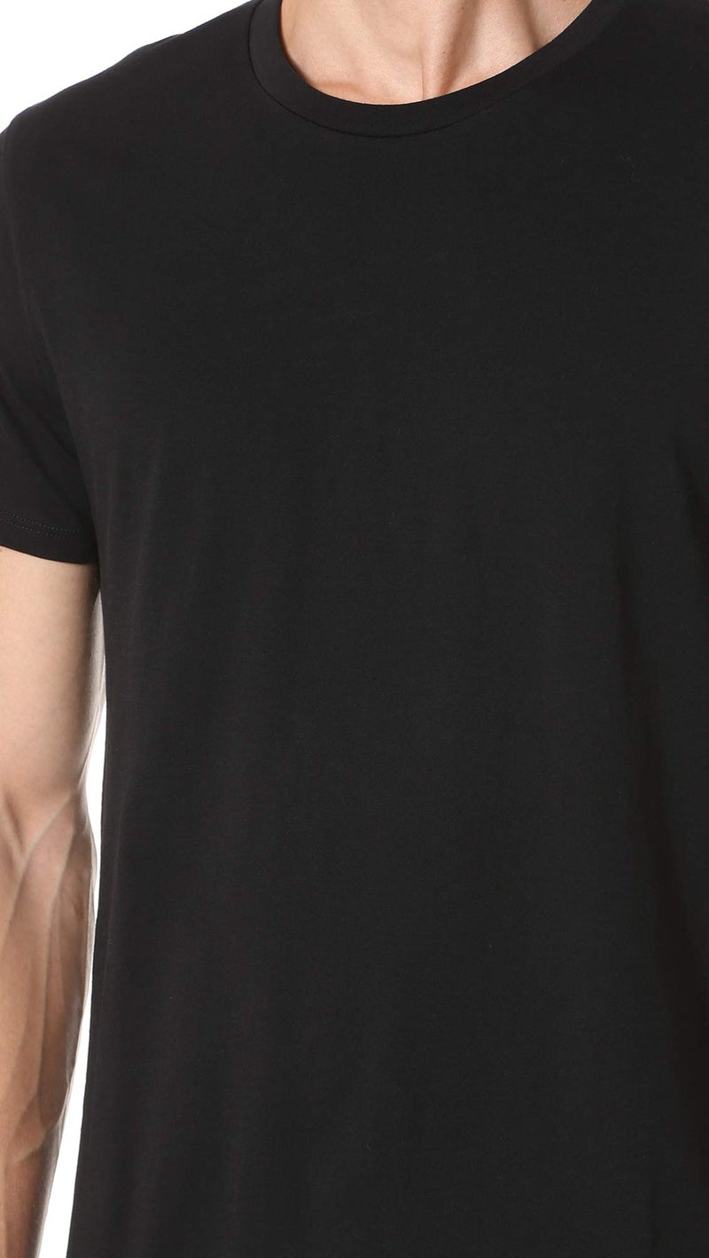 Vince Mens Pima Cotton Crew Neck T Shirt, Black, Large US - Image 5