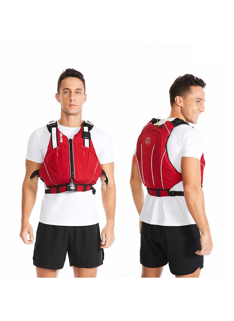 Generic Vipas 100N Adult Life Vest High Buoyancy Fishing Boating Red XXL 