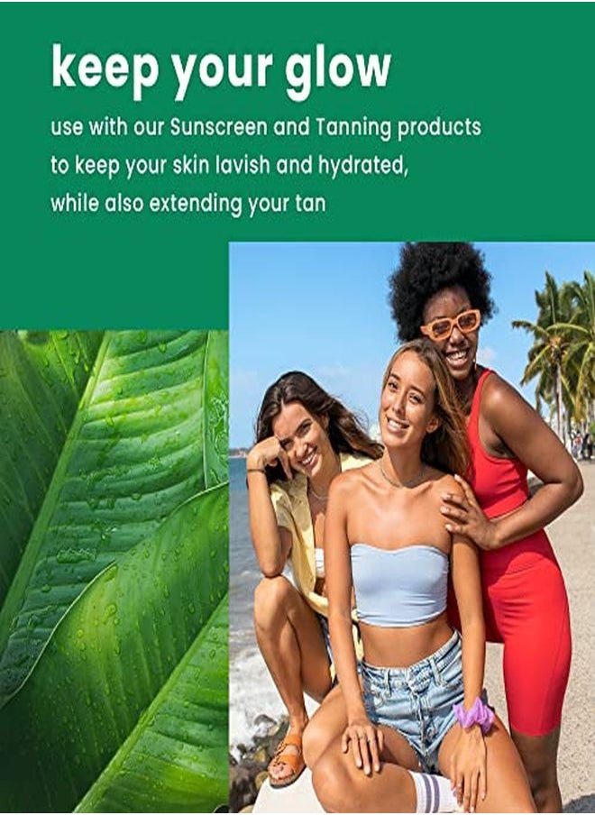 Hawaiian Tropic لوشن جل حريري خفيف الوزن بعد التعرض لأشعة الشمس مع الصبار المرطب وشرائط الجل، 6 أونصات - عبوة من قطعتين  - Image 4