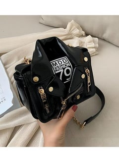 TNGames MDD Fashion 79 Design, Jacket Bag Style Women's Bag, ,New Korean Version Personality Shoulder Bag,Black  - Image 2