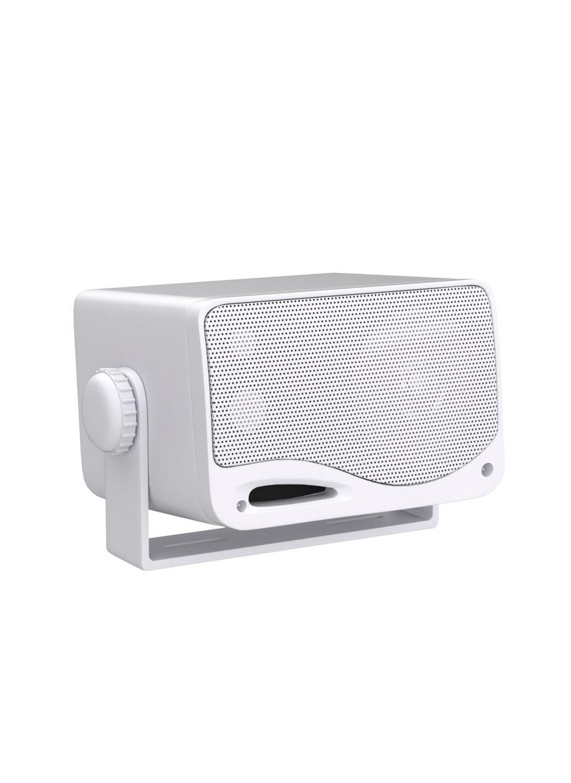 Pyle Pyle 3-Way Weatherproof Outdoor Speaker Set - 3.5 Inch 200W Pair of Marine Grade Mount Speakers - in a Heavy Duty ABS Enclosure Grill - Home, Boat, Poolside, Patio, Indoor Outdoor Use -PLMR24 (White)  - Image 4