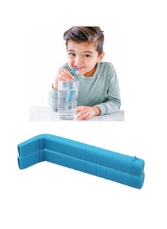 Apustim 2 Pieces Of Burp Straws，Natural And Quick Burp Relief，Clinically Proven，Suitable For All Ages，Children And Adults，Safe，Lightweight，Reusable（Lake Blue）  - Image 1