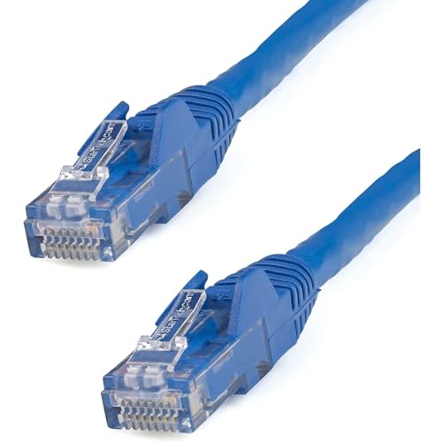 StarTech.com 25ft CAT6 Ethernet Cable - Blue CAT 6 Gigabit Ethernet Wire -650MHz 100W PoE++ RJ45 UTP Category 6 Network/Patch Cord Snagless w/Strain Relief Fluke Tested UL/TIA Certified (N6PATCH25BL) - Image 2