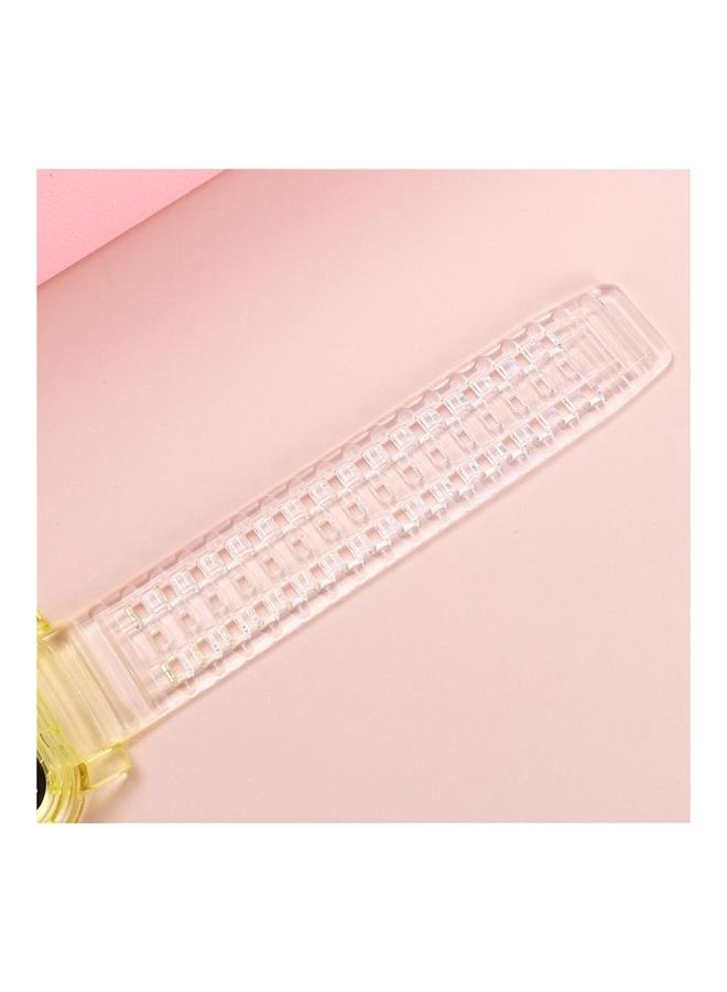 NIBEMINENT Crystal Clear Colour Contrast Replacement Watchband For Apple Watch Series 7/6/5/4/3/2/1/SE 38/40/41mm Transparent - Image 5