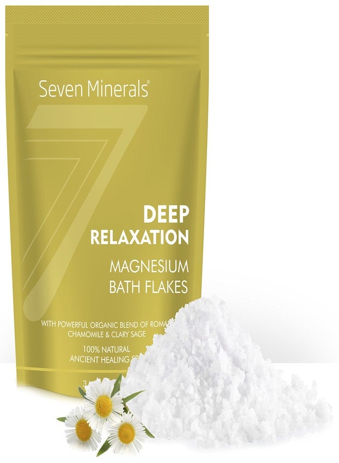 Seven Minerals Deep Relaxation Magnesium Chloride Flakes 3lb - Absorbs Better Than Epsom Salt - Unique Full Bath Soak Formula for Stress and Relaxing with Roman Chamomile & Clary Sage - Image 2