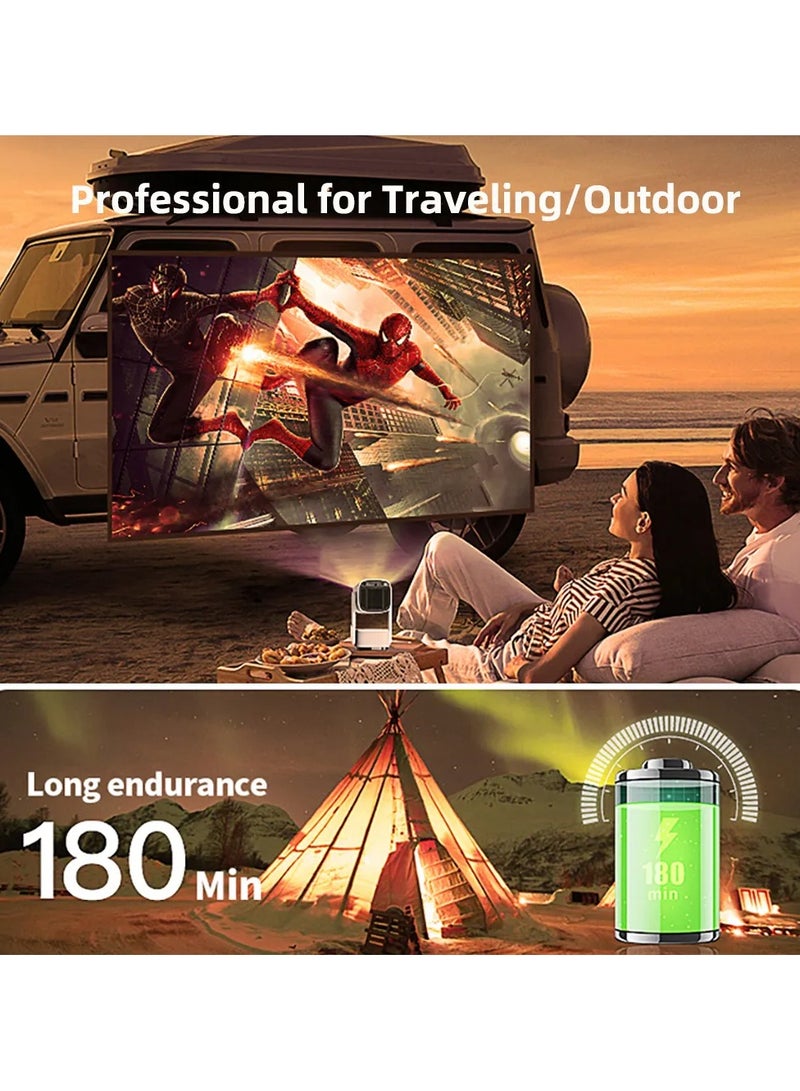 Portable 4k Support LCD Projector with WiFi & Bluetooth  - Image 4