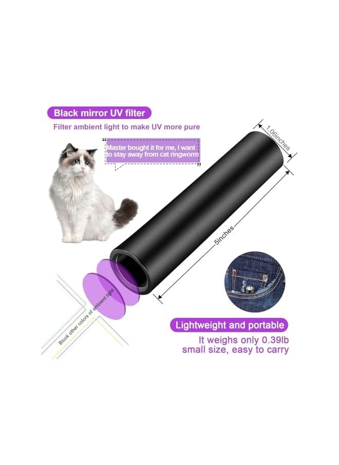 PROMASS Mini Flashlight UV Light 365 NM, Mini Powerful USB-C LED Rechargeable Woods Lamp, Ultraviolet Flashlights for Pet Urine, Stains Detection/Resin Curing/Fluorescent Agent/Mechanical Flaw Detection (S9)  - Image 4
