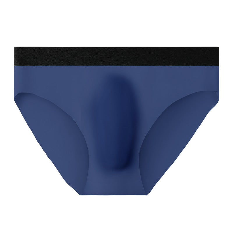 Mens Underwear Mens Ice Silk Traceless Breathable Ultra-thin Briefs Summer Ice Cool Soft and Comfortable Underpants for Boys Grey  - Image 4