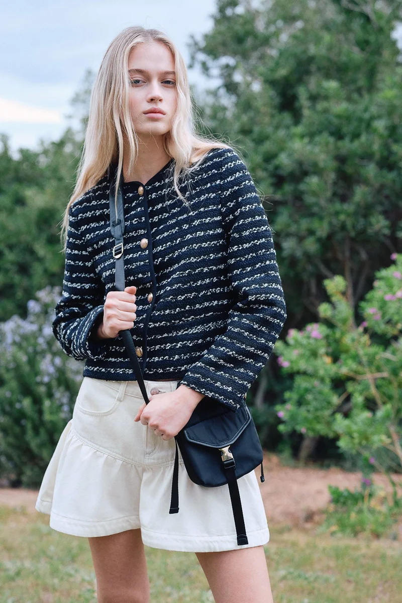 H&M Textured-weave jacket