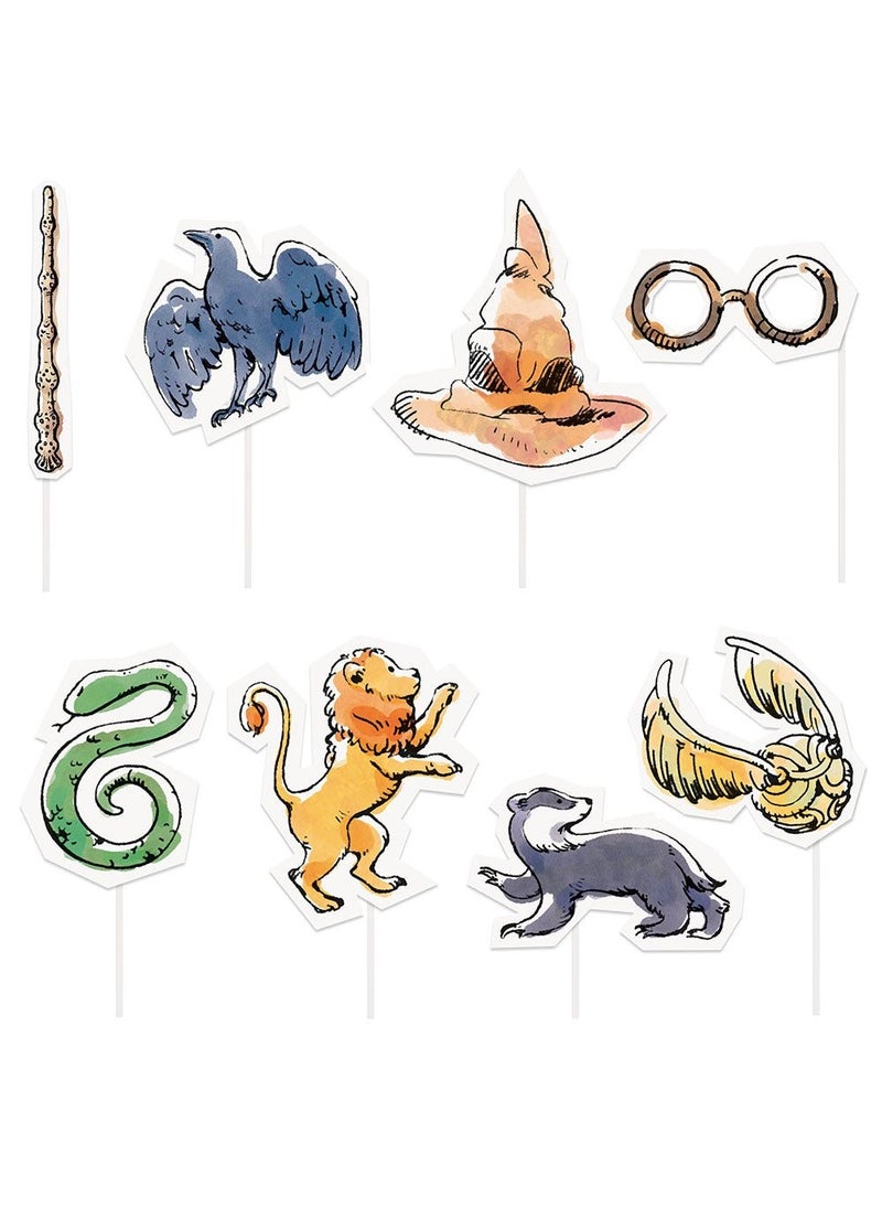 Unique Harry Potter Photo Props Cardboard 22-24cm 8-Pack Licensed - Image 1