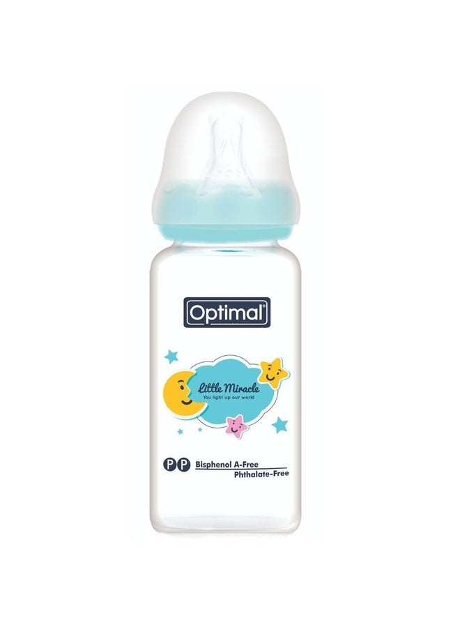 Optimal Glass Feeding Bottle 160 ML, Assorted - Image 2
