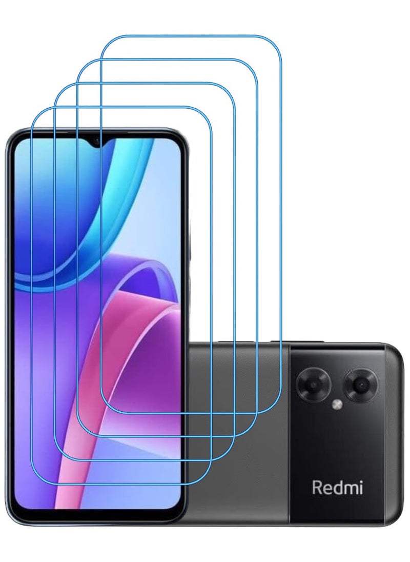 ACLIX 4 Pieces Antistatic ESD Dustproof Premium Quality High Definition Clear Tempered Glass Screen Protector Designed For Xiaomi Redmi Note 11R - Image 1
