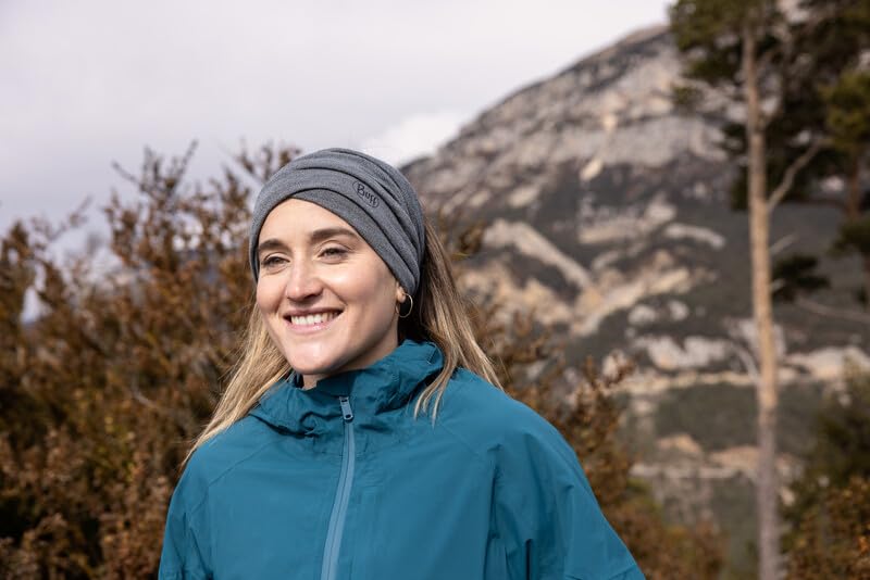 BUFF غطاء رقبة خفيف الوزن من ميرينو وول، 100% صوف مصدر بشكل أخلاقي، قناع وجه متعدد الاستخدامات، رمادي، حجم للبالغين - Image 5