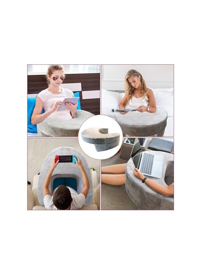 The Bros Reading Pillow for Gaming with Large Arm Rest - Ergonomic Sofa Bed Couch Laptop Desk  - Image 4