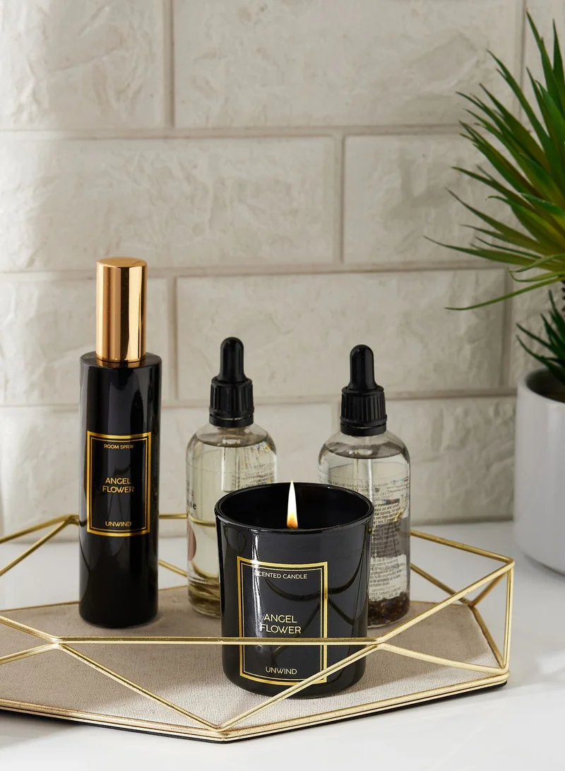 كاندل لايت شمعة عطرية بعطر اللبلاب بوعاء زجاجي وغطاء معدني