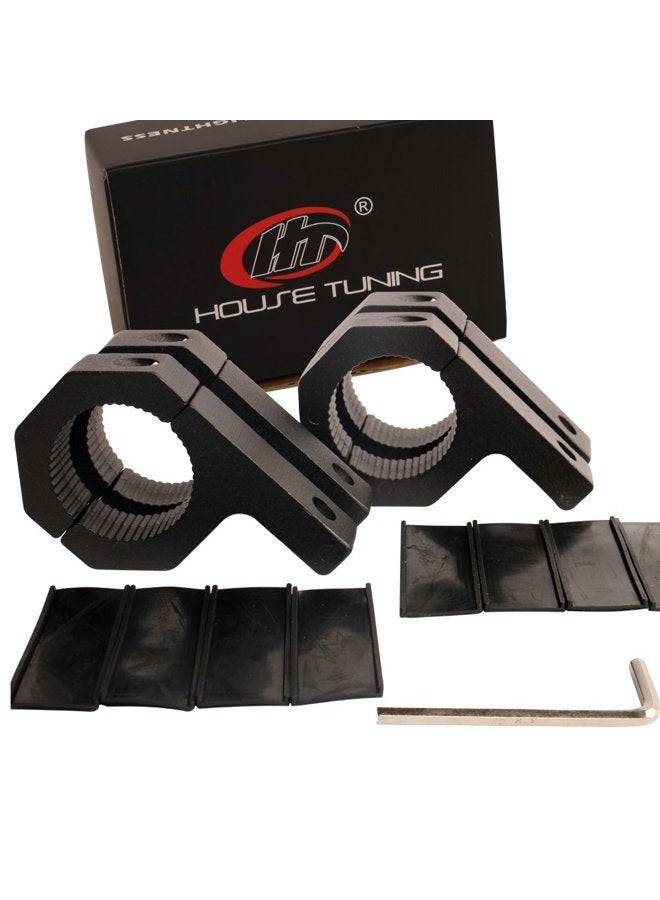 HOUSE TUNING Bull Bar Clamps 2 inch - 4Pack Roll Bar 2 inch Clamp Bracket for UTV ATV Truck Bar Mounting (2"-Clamp mount Kit) - Image 1