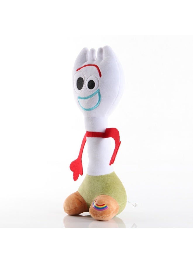 Toy Story Forky 25CM Plush with Bonnie Embroidery Footprint, Kids Stuffed Grab Doll - Image 4