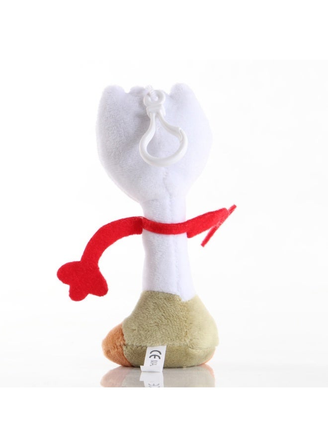 Toy Story Forky 25CM Plush with Bonnie Embroidery Footprint, Kids Stuffed Grab Doll - Image 3