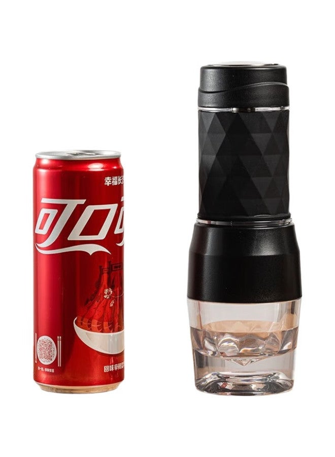 Zigo Portable Hand-Pressed Coffee Maker For Camping, Travel, Home Use, And Cafes - High-Quality Black - Image 3