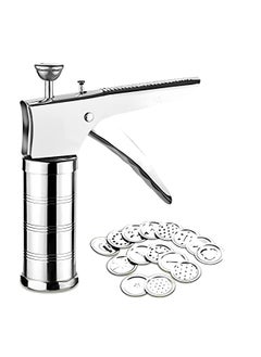 KHUSHIYA ENTERPRISE KHUSHIYA ENTERPRISE Stainless Steel Kitchen Press Sev Sancha with 15 Different Types of JaliesMurukku MakerBhujiya MakerNoodlesCookiesNamkeenChakali MakerIdiyappamSev MakerFarsan Maker  - Image 3