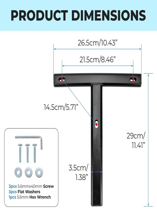 قطعة غيار متينة على شكل حرف T من الفولاذ، تدعم ظهر كرسي الاسترخاء الدوار، مناسبة لكراسي الألعاب، ومكاتب العمل، وغرف الاستراحة، والاستخدام المنزلي - تصميم قوي قابل للتعديل مع ثبات وراحة معززين - Image 2