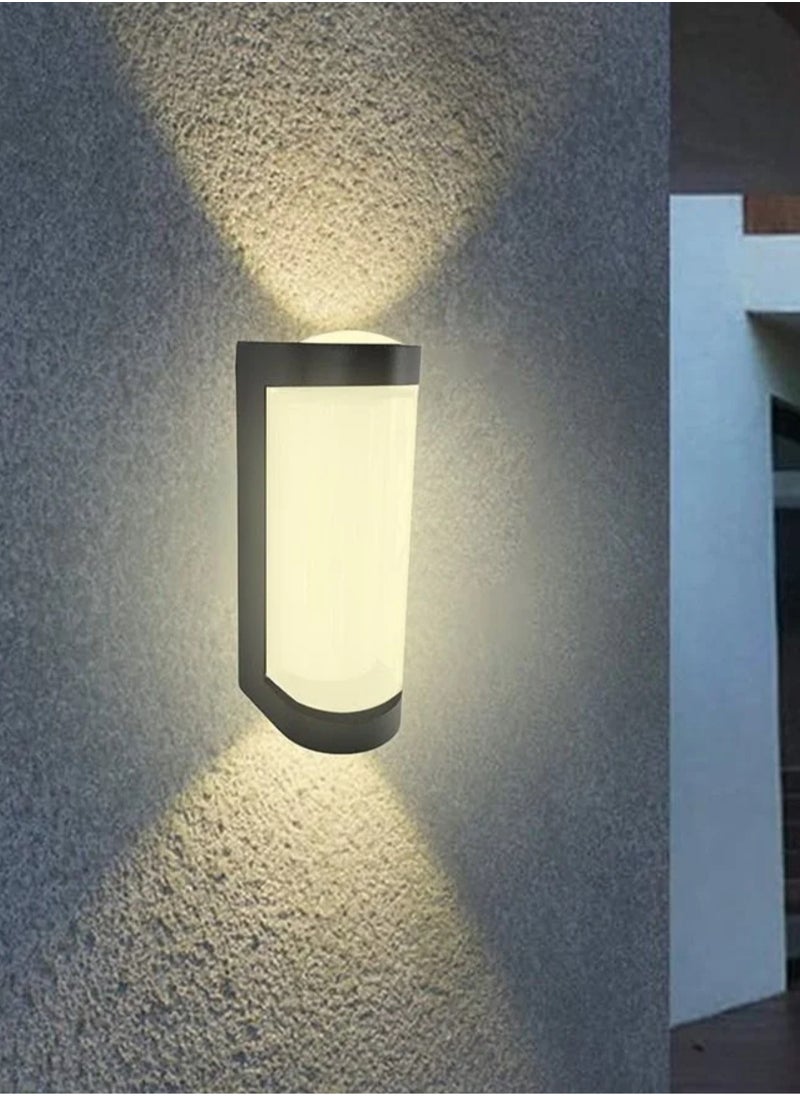 ماركة غير محددة مصباح حائط LED خارجي بقوة 16 وات، أبيض دافئ  - Image 2