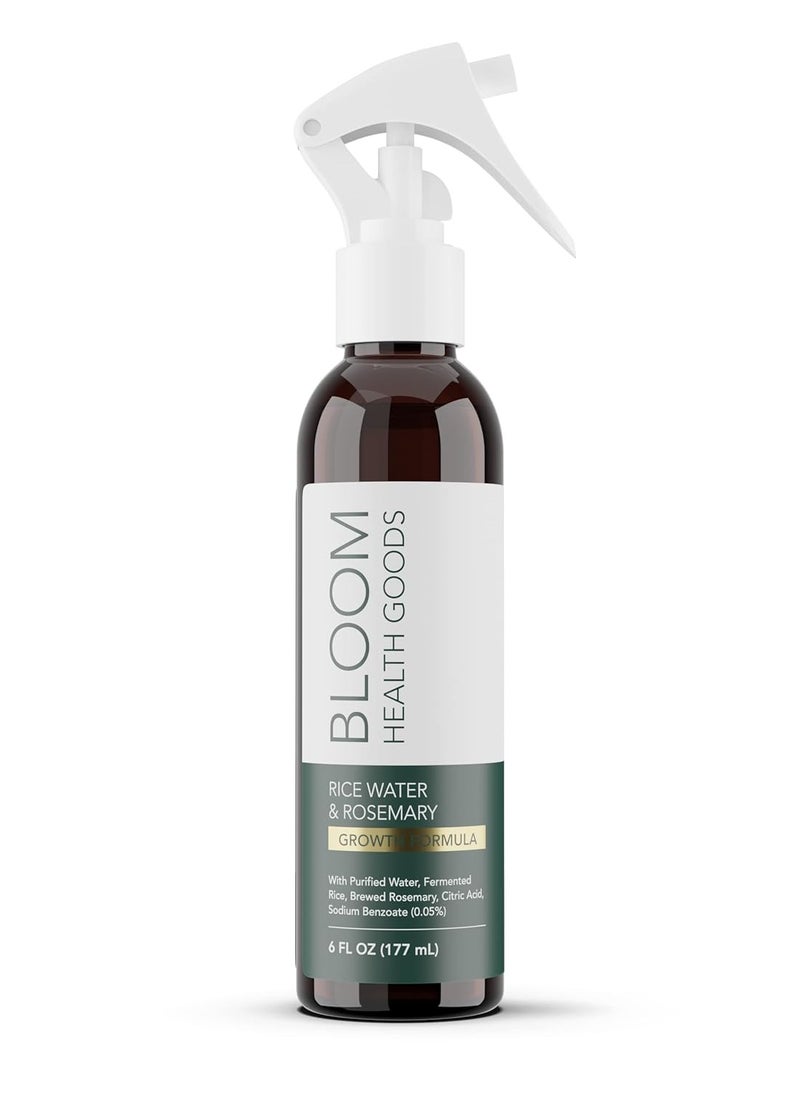 BLOOM HEALTH GOODS - Rice Water & Brewed Rosemary Spray – Hair & Skin Serum – Strengthen, Moisturize & Thicken Naturally – for Dry, Oily, Flaky, Thinning, Damaged Hair Types - Image 1