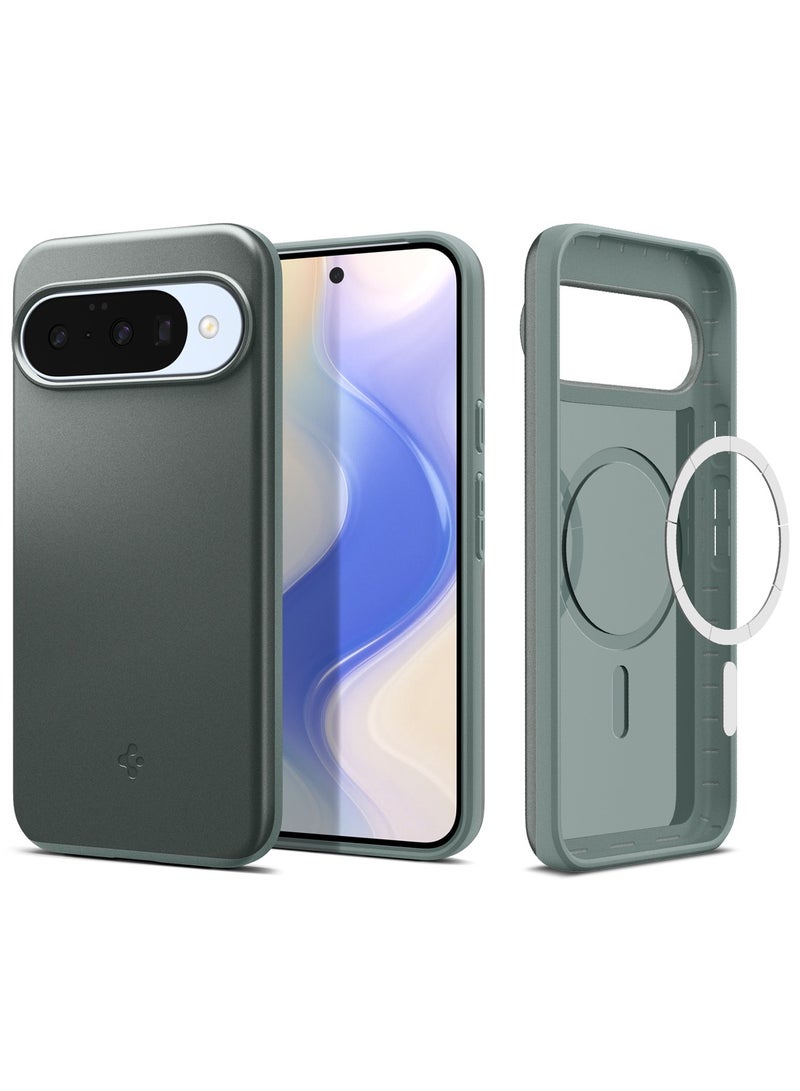 Spigen Thin Fit MagFit for Google Pixel 10 Case / Pixel 10 PRO Case Cover [Pixelsnap and MagSafe compatible] - Sage Green