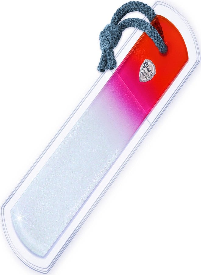 Gladzy Genuine Czech Glass Foot File - Two-Sided Different Grit Surface, Gentle Callus Remover, Pedicure & Spa Rough Skin Scrubber, Professional Toenail and Heels Care, EU Quality, Large Size - Image 1
