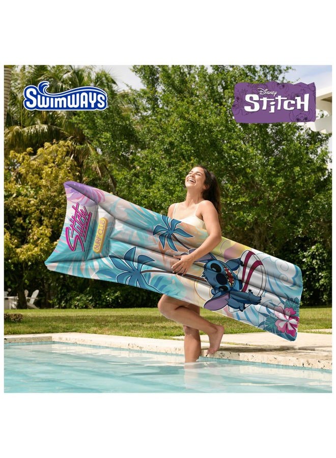 Swimways Stitch Suntanner Pool Float, Inflatable Pool Floats & Kids Pool Toys, Swimming Pool Accessories & Beach Essentials for Teens Aged 14 & Up - Image 2
