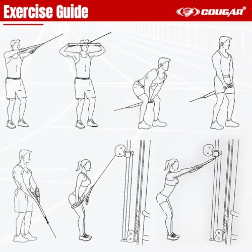 Cougar Gym Cable Machine Attachment Tricep Strap/Band Gym Equipment Triceps Rope - Image 4