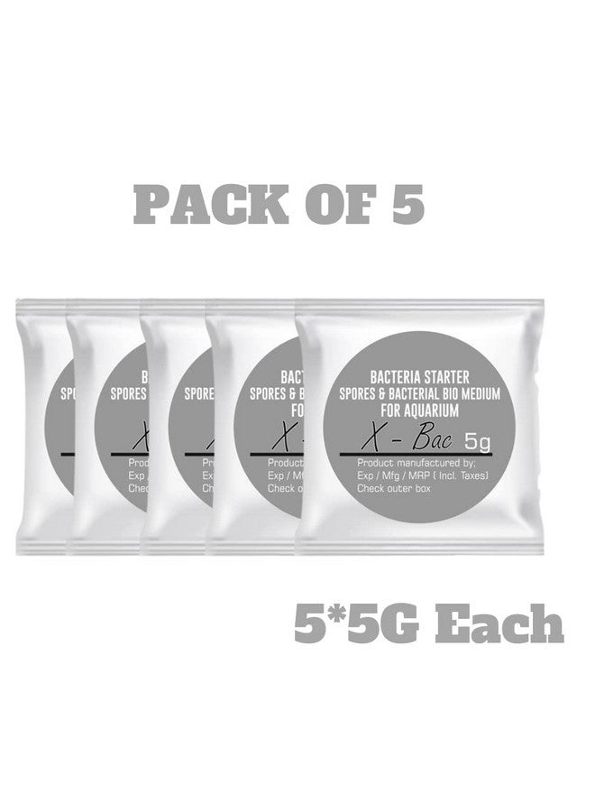 VAYINATO Aquatic Remedies X-Bac Beneficial Bacteria for Aquarium 5g Pack of 5 - Image 2