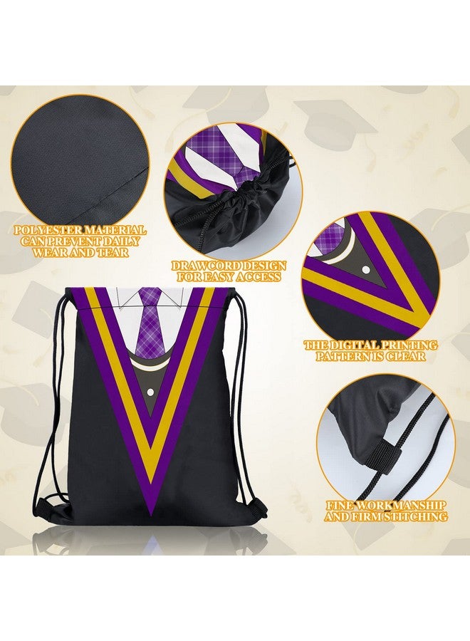 Saintrygo 16 Pieces Magical Wizard School Party Favor Bags Magical Themed Party Goodie Bags Wizard Loot Drawstring Backpack Gift Bags Dress Up Novelty Decorations Party Supplies For Kids (Novel Style) - Image 5