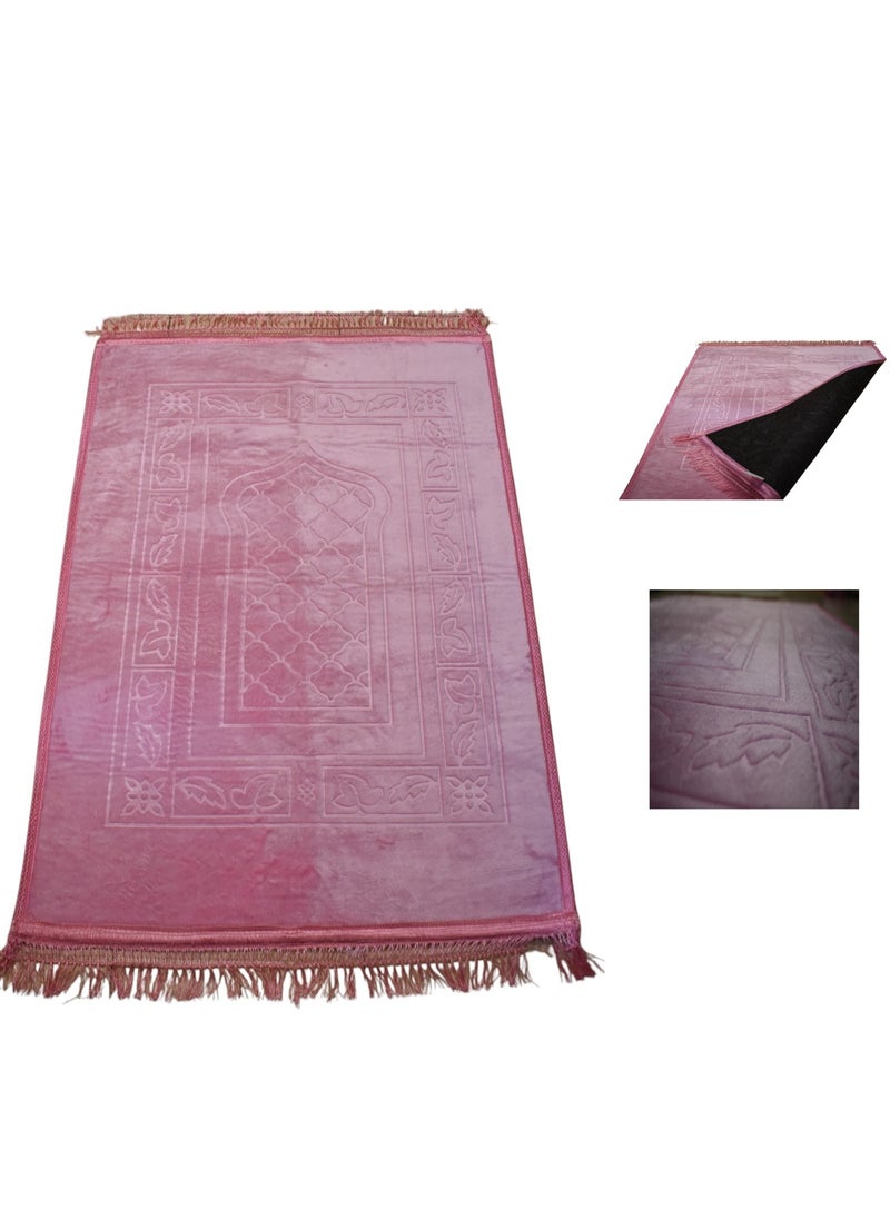 Velvet Soft Premium Prayer Mat Pink 115 x 70 cm - pzsku/ZD1D0F89C91376C3E5C29Z/45/_/1734092662/6d6ffbae-c6b9-4401-99ba-6fe9ff0d1dfd