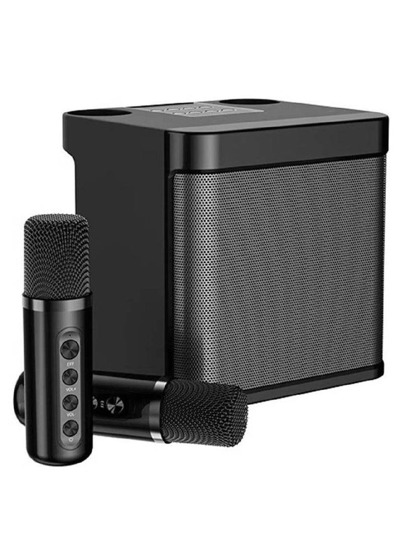 LIXES 1 Set Bluetooth Speaker with Microphone 5.0 USB Charging Wireless Speakers with Bluetooth Surround Sound Portable Speaker for Smart TV Microphone with Speaker for Singing  - Image 1