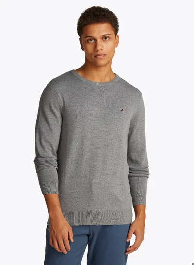 TOMMY HILFIGER Flag Crew Neck Jumper