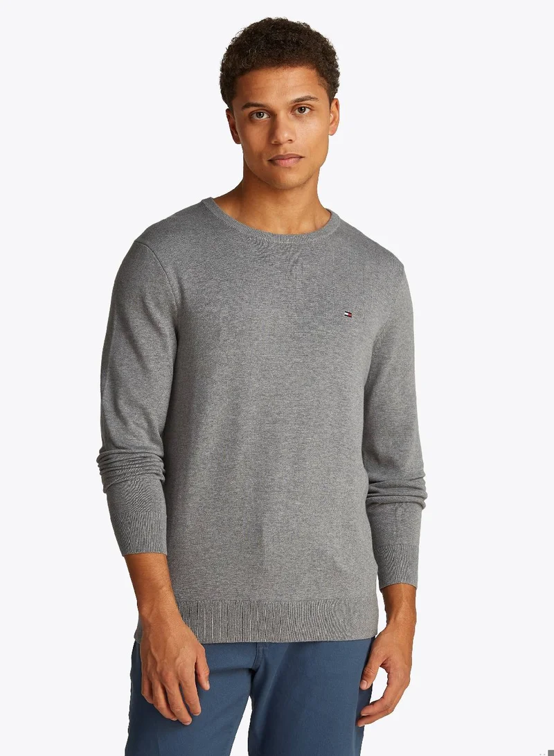 TOMMY HILFIGER Flag Crew Neck Jumper
